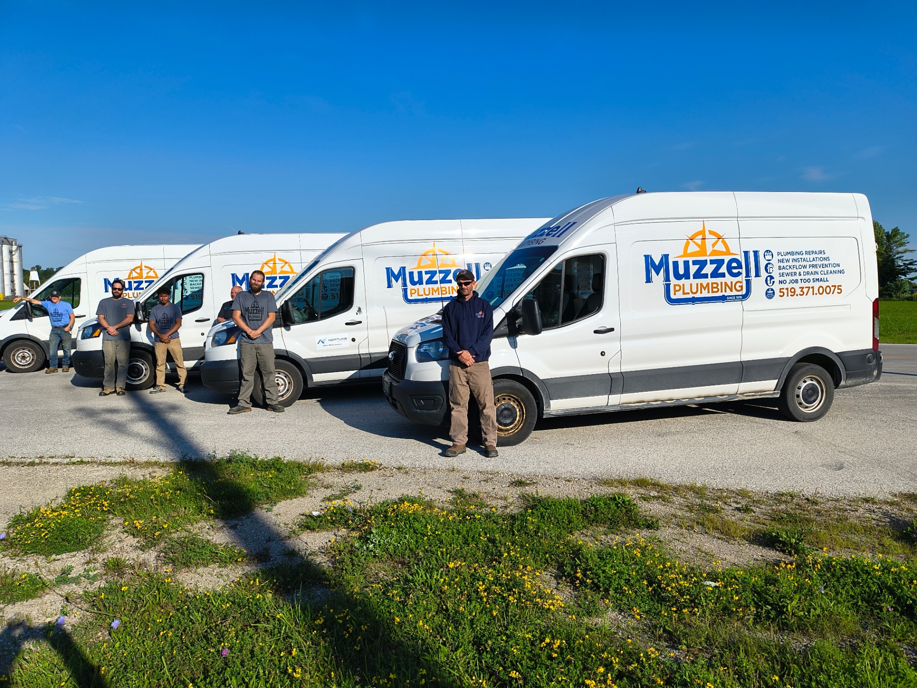 Muzzell Plumbing fleet and team